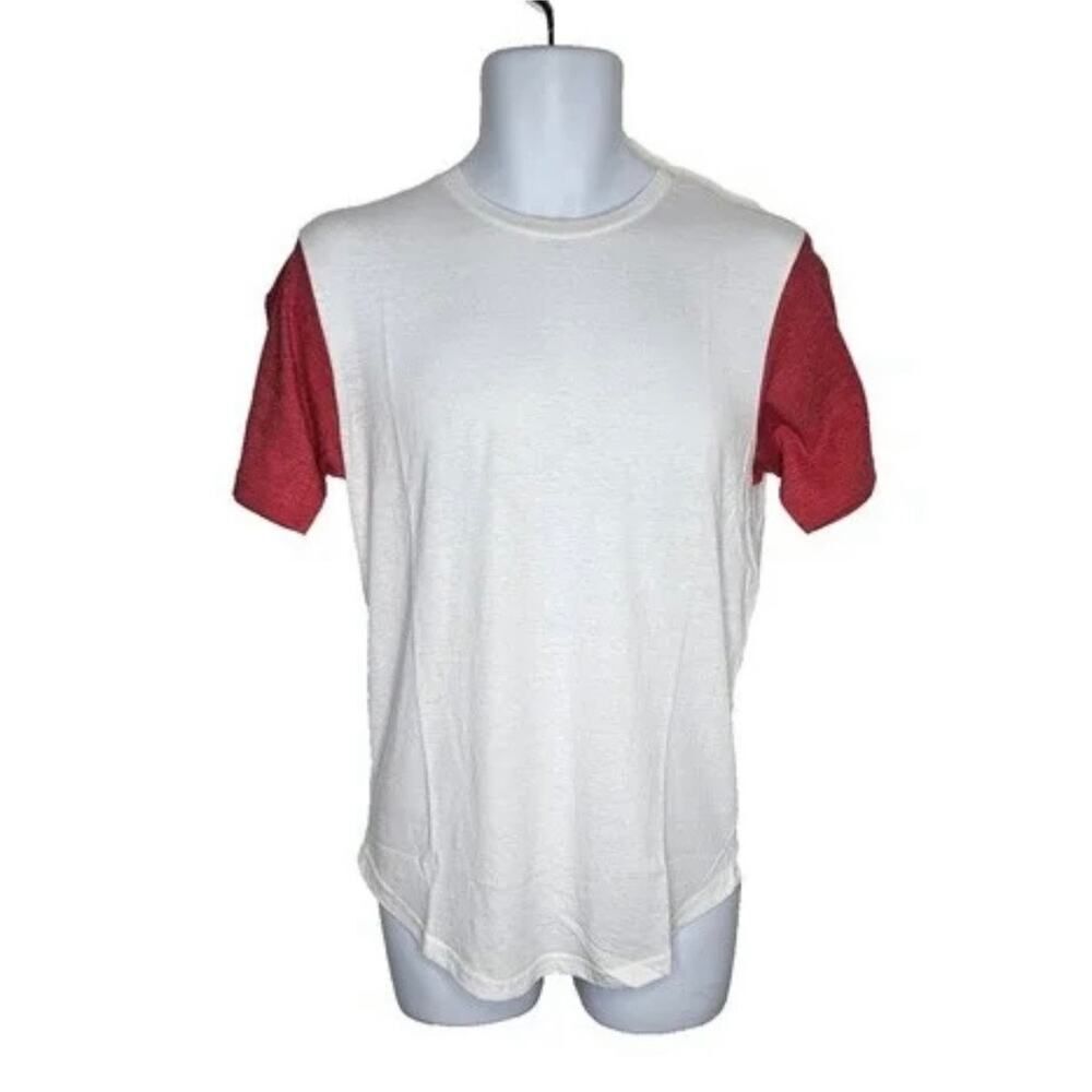 GoodLife men’s raglan tee white with red sleeves NWT size medium